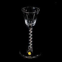 Wine glass, with air-twist stem
