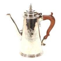 George II silver coffee pot,