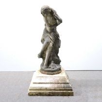 Haddonstone Venus statue and an associated plinth,