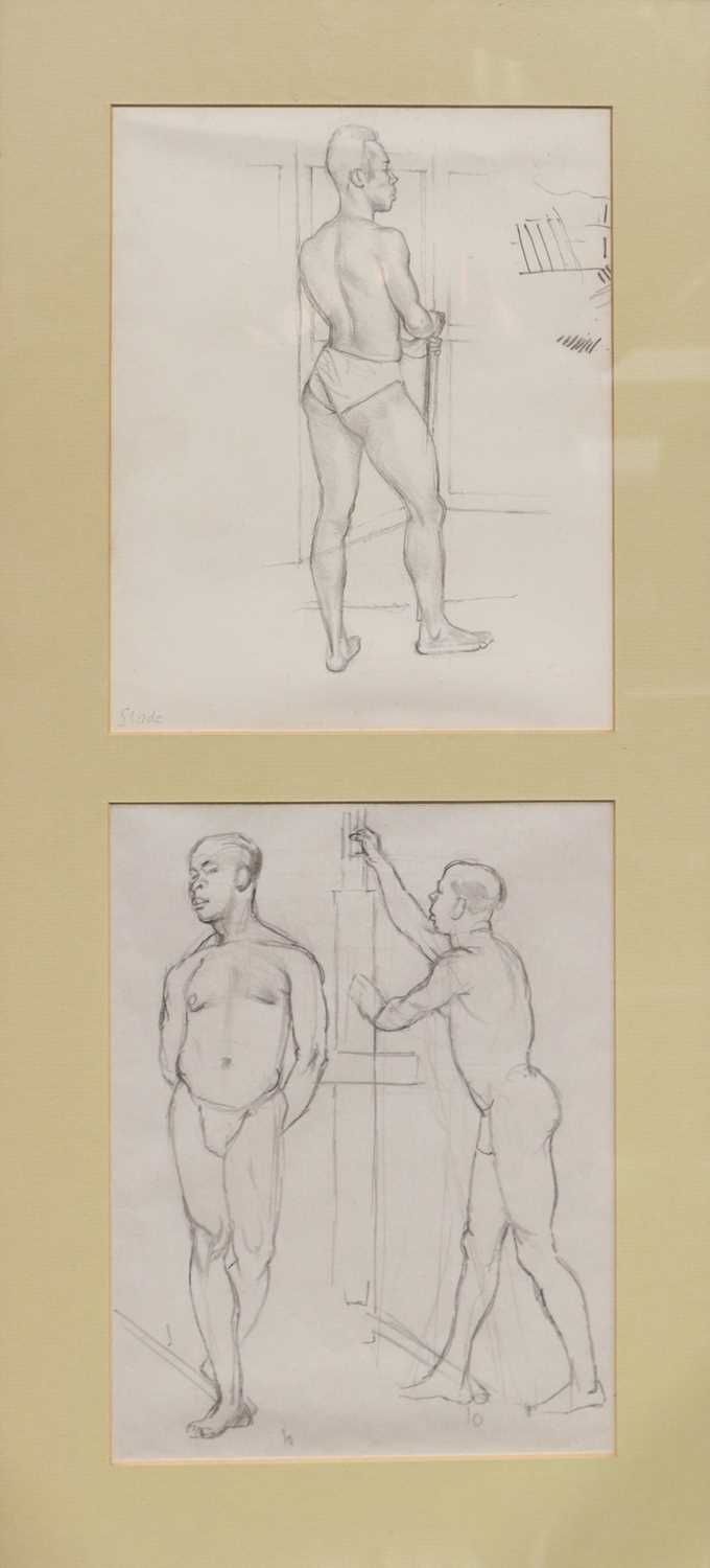 § John Aldridge, six pencil sketches,