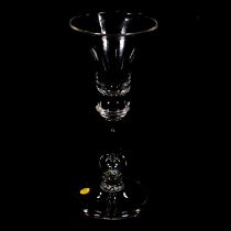 Balustroid wine glass