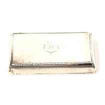 William IV silver snuff box,