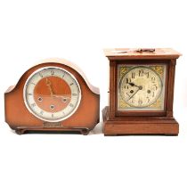 Two mantel clocks,