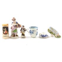 Collection of Fairings, figures, and miniature teaware