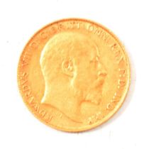 A Gold Half Sovereign Coin, Edward VII 1903.