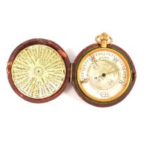 Negretti & Zambra pocket barometer, in fitted case.