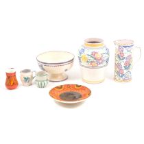 Collection of seven Poole Pottery items