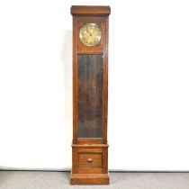 1930's oak longcase clock,