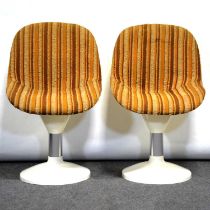 Pair of 1970s fibreglass shell chairs