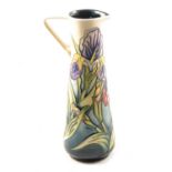 Rachel Bishop for Moorcroft Pottery, 'Iris' pattern ewer