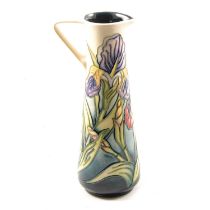 Rachel Bishop for Moorcroft Pottery, 'Iris' pattern ewer