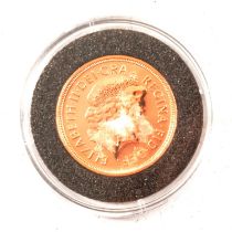 A Gold Full Sovereign Coin, Elizabeth II 2011.