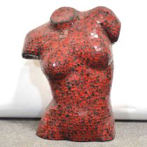 Contemporary female torso lamp,