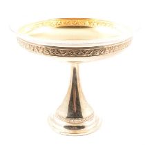 WMF circular covered bowl with glass liner, and a WMF pedestal fruit bowl with glass liner,
