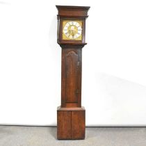 Oak longcase clock