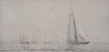 Rowland Langmaid, four maritine etchings,