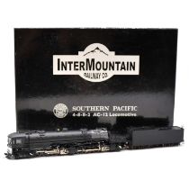 Inter Mountain HO gauge steam locomotive and tender, boxed