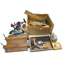 A quantity of tools, and wood working accessories