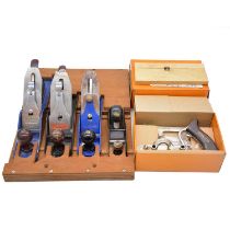 Five woodworking planes, including Stanley 50, boxed etc