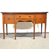 Victorian mahogany bowfront sideboard,