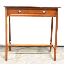 Victorian mahogany side table and a mahogany washstand,