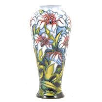 Shirley Hayes for Moorcroft - a tall slender vase in the Centary design.