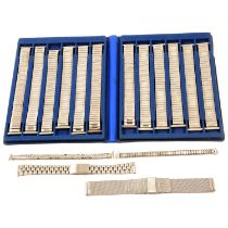 One box of stainless steel watch straps.