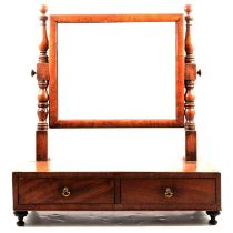 Regency mahogany toilet mirror, etc.,