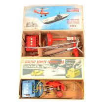 A Nulli-Secundus Electric Remote Control Car, boxed; and a Remote Control Helicopter, boxed. Qty: 2