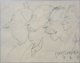 Conrado Massaguer Victoria, George V, George VI and Edward VIII,