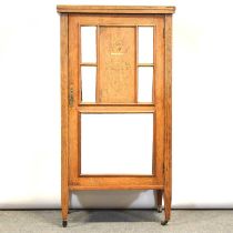 Victorian inlaid rosewood music cabinet,