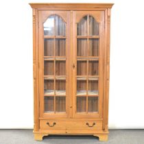 Modern pine bookcase cabinet,