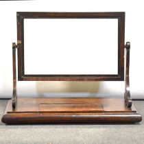 William IV mahogany toilet mirror,