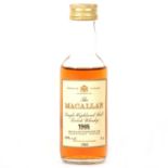 Macallan 1965, single Speyside malt whisky miniature
