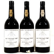 Smith Woodhouse 1983 vintage port - 3 bottles