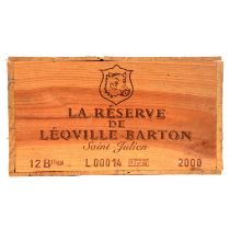 2000 La Reserve de Leoville Barton, Saint-Julien, twelve bottles, owc