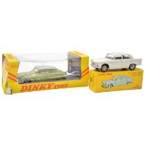 French Dinky Toys models, two including 530 DS 19 Citroen