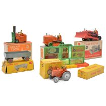 Dinky Toys models, seven including 301 Field-Marshall tractor etc.
