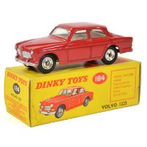 Dinky Toys model 184 Volvo 1225, red body, spun hubs, boxed.