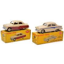 Two Dinky die-cast vehicles, model 164 Vauxhall, model 176 Austin, boxed