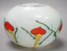 A Siddy Langley studio glass vase, signed and dated 2005 Height 15cm