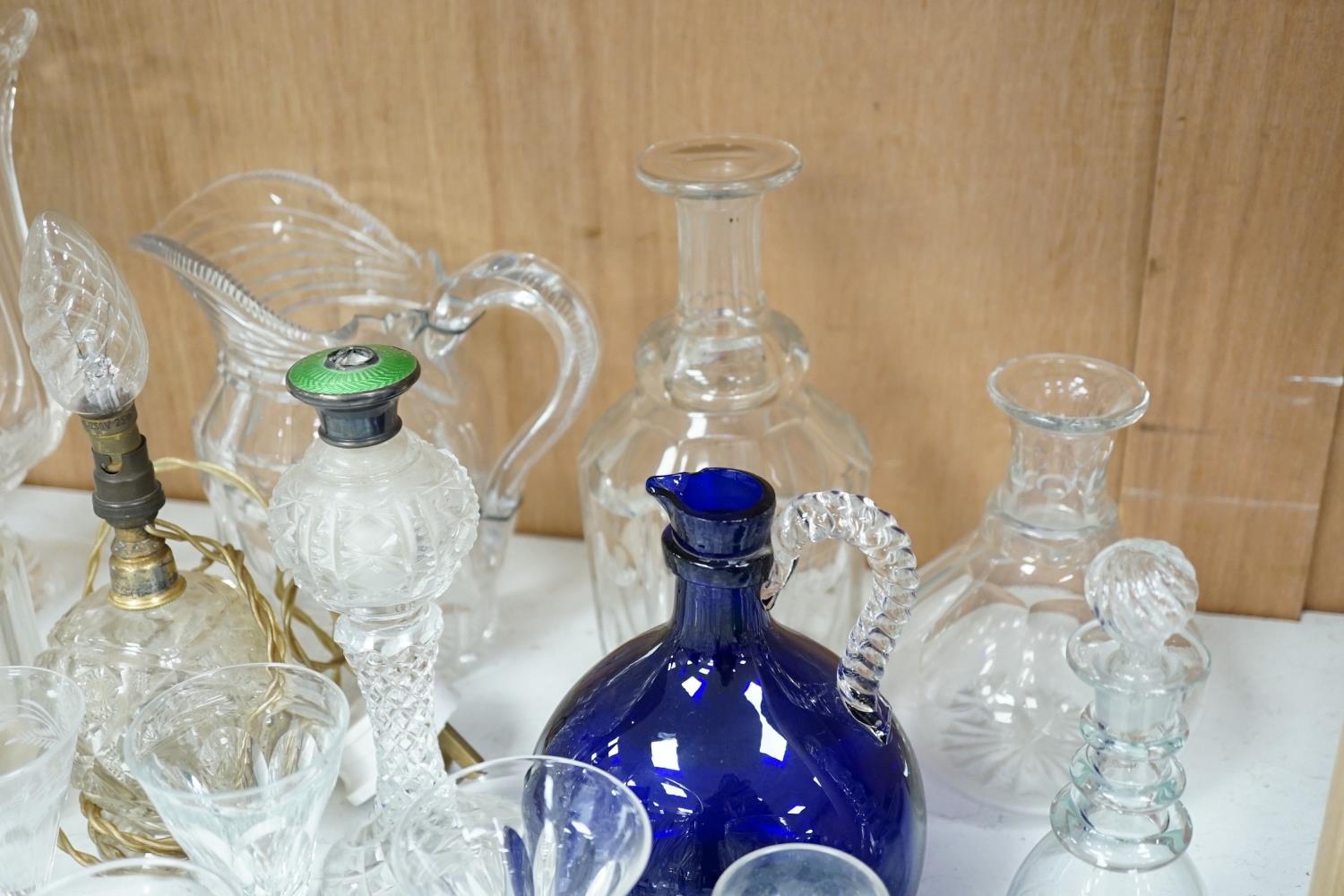 A mixed collection of 18th and 19th century glassware, - Image 4 of 10