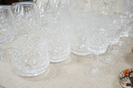 A part suite of Waterford drinking glassware in Alana pattern and others