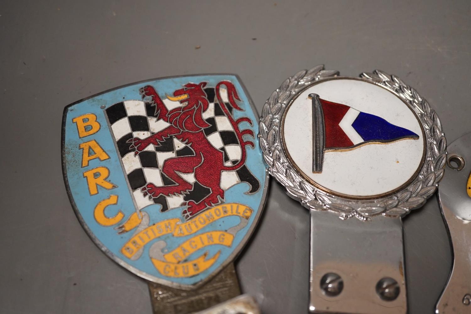 A British Automobile Racing Club car badge, an AA badge and one other - Image 2 of 3