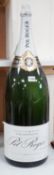 A vacant Nebuchadnezzar bottle of Pol Roger reserve champagne, 72cm high