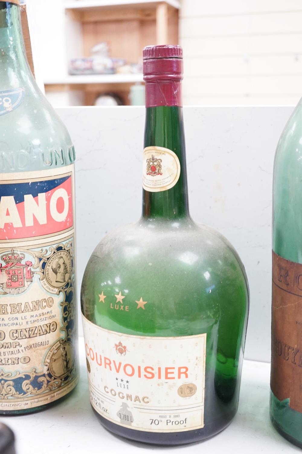 A collection of oversize and advertising bottles for Cinzano, Courvoisier, Moet Chandon, Rouyer - Image 4 of 5