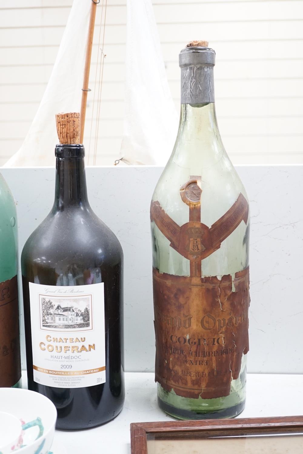 A collection of oversize and advertising bottles for Cinzano, Courvoisier, Moet Chandon, Rouyer - Image 2 of 5