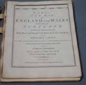 ° ° Cary’s New Map of England and Wales with part of Scotland, a leather bound volume, published