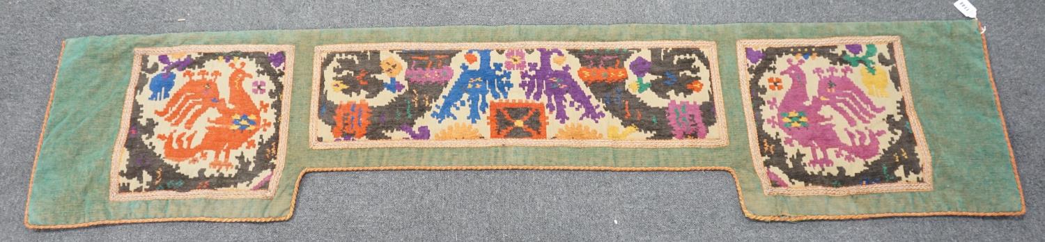 A 1920's English needlework pelmet