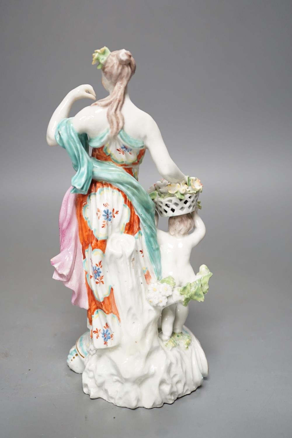 A Derby group emblematic of Spring, c.1770, 23cm high - Image 3 of 7